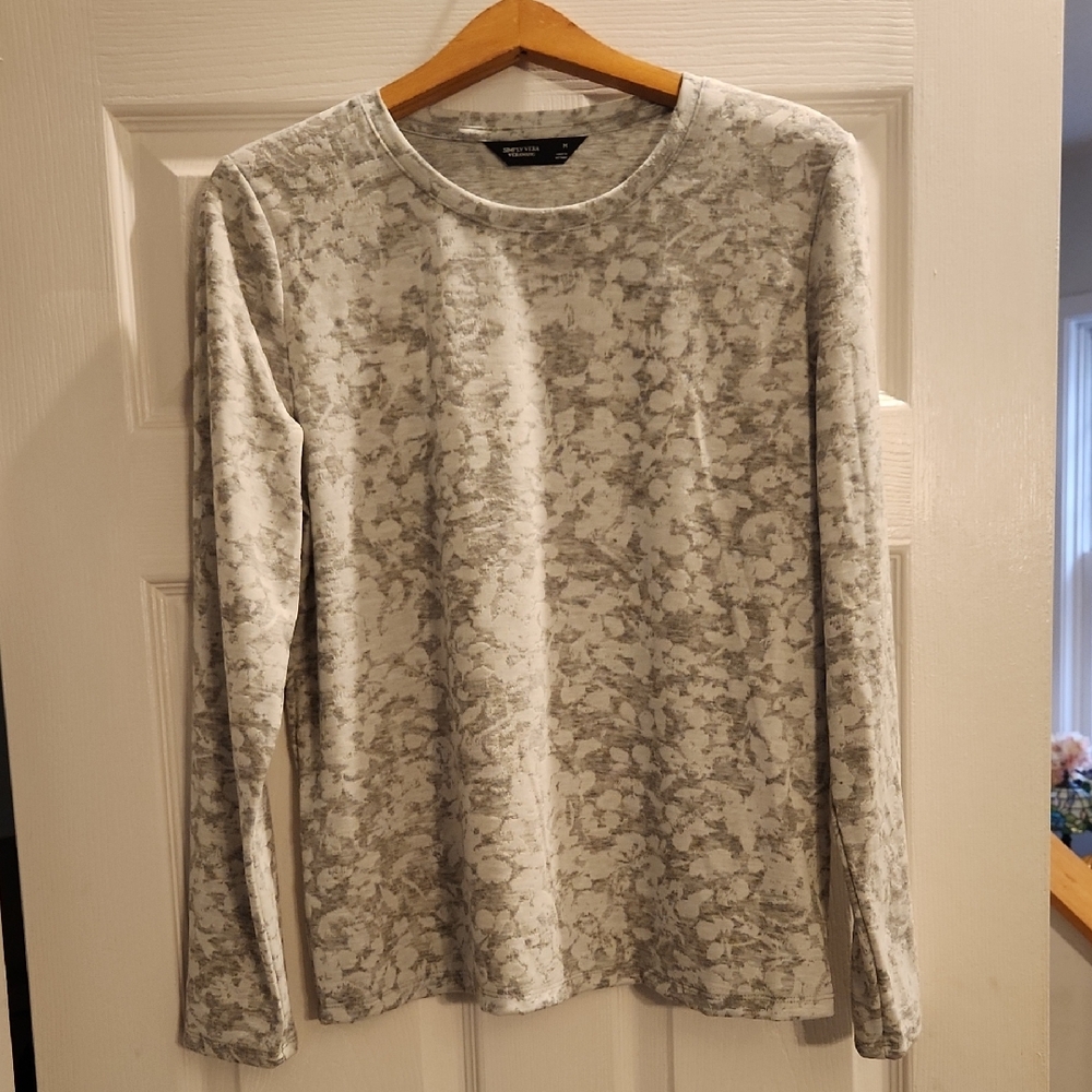 Simply Vera Vera Wang Heathered Gray Top